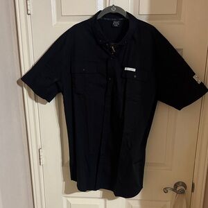 Grunt Style Men's Black Short-Sleeve Button Down Shirt